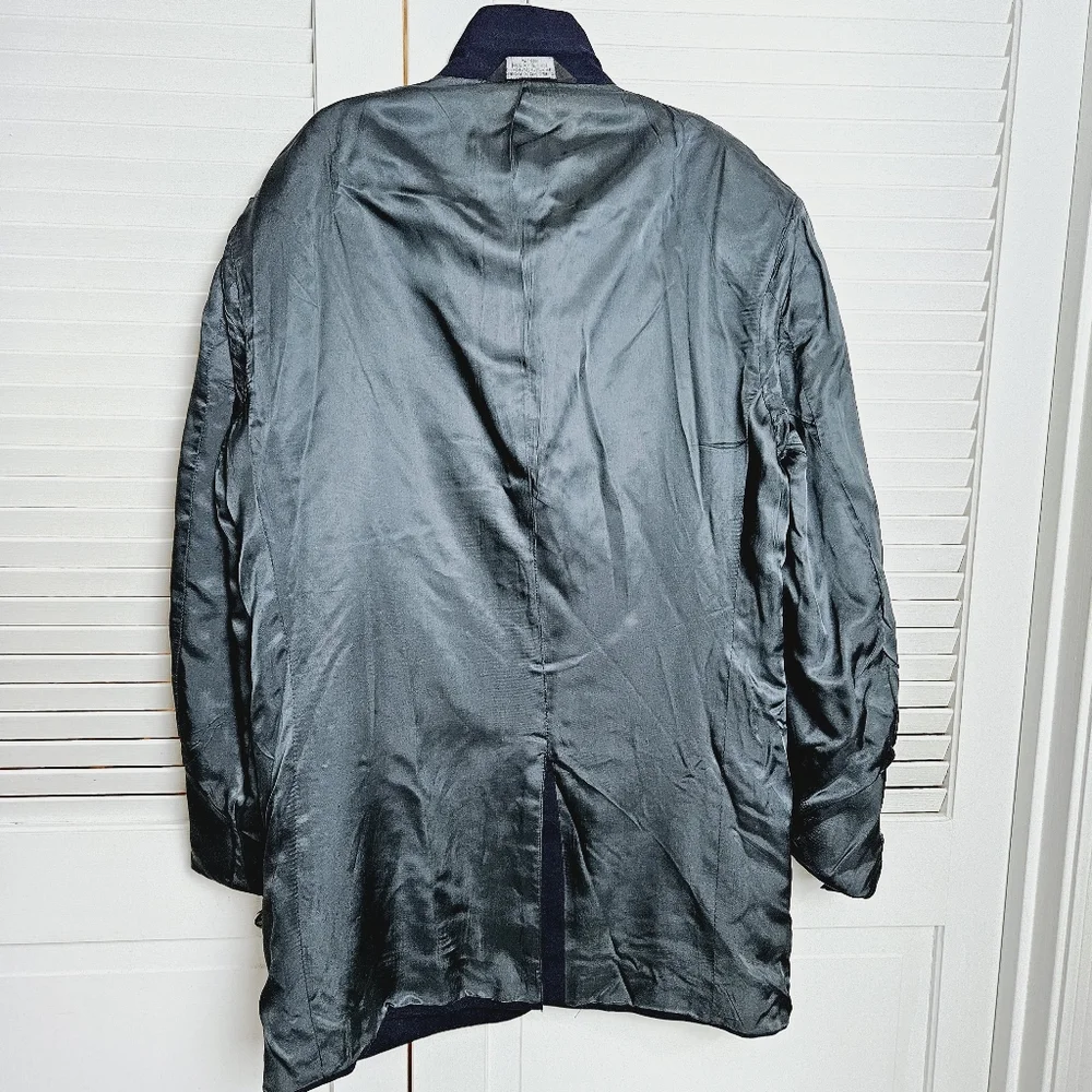 TravelSmith Men's Navy Blue Wool Blend Blazer Size 42L - Picture 16 of 16